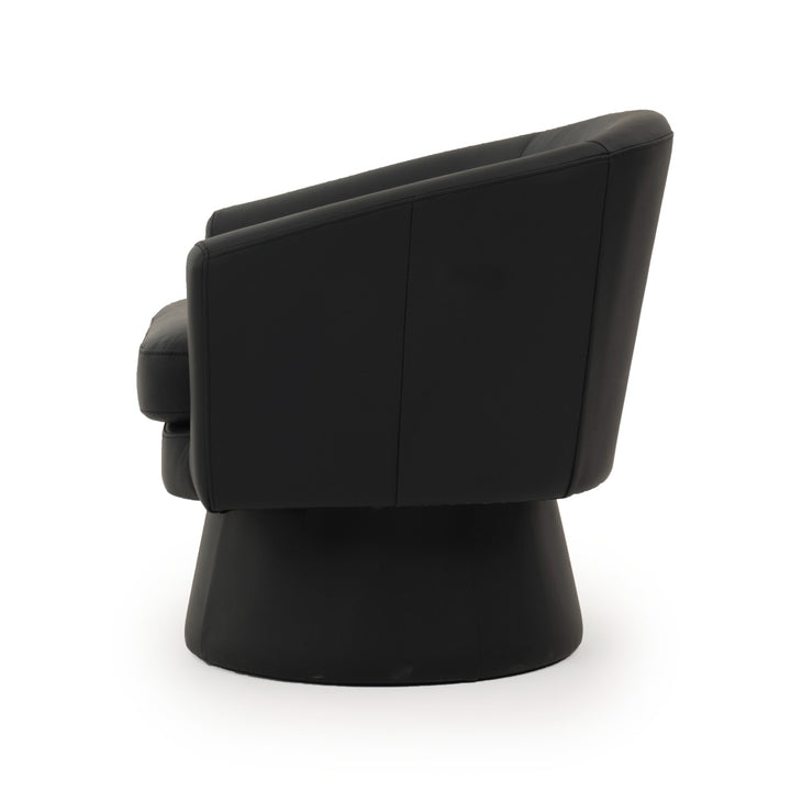 Wesel Swivel Accent Chair Black
