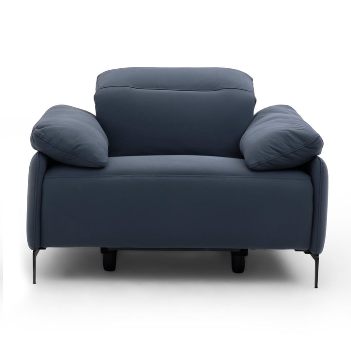 Wakely Reclining Accent Chair Dark Blue