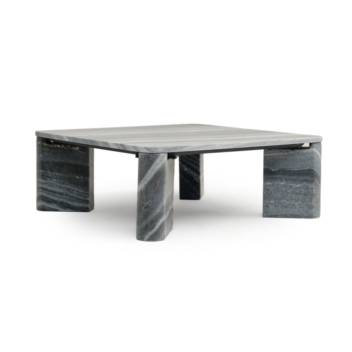 Wamin Marble Coffee Table Light Grey