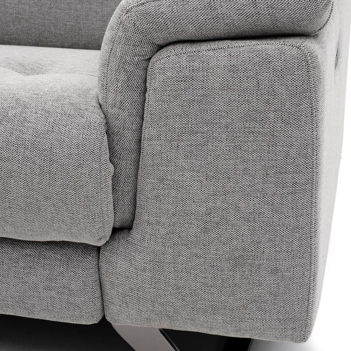 Warren Fabric Reclining Sofa Light Grey