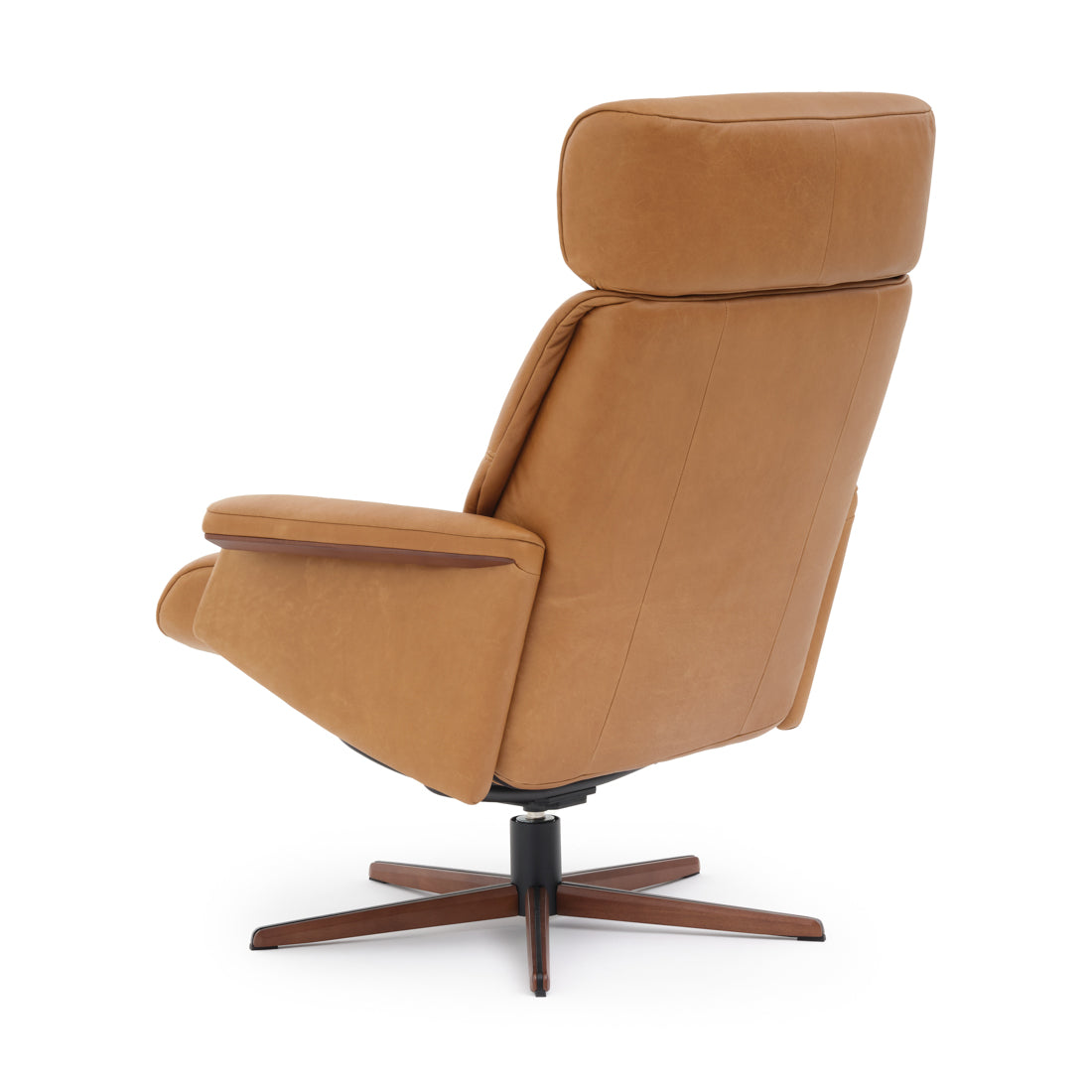 Norris Reclining Chair with Ottoman Cognac