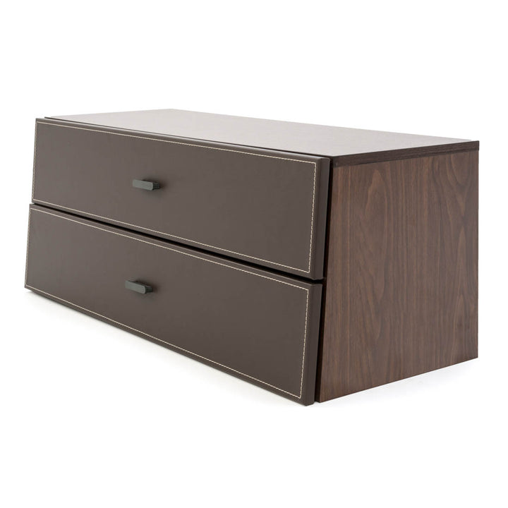 Neghan Wood Bookcase Dark Brown
