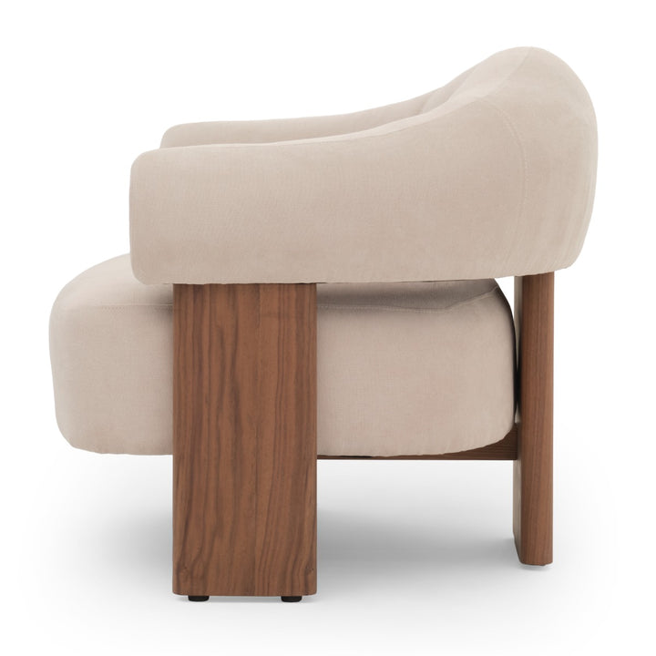 Emily Fabric Accent Chair Beige