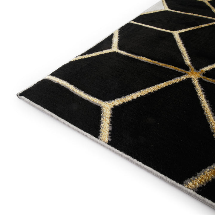 Emente Area Rug Black & White