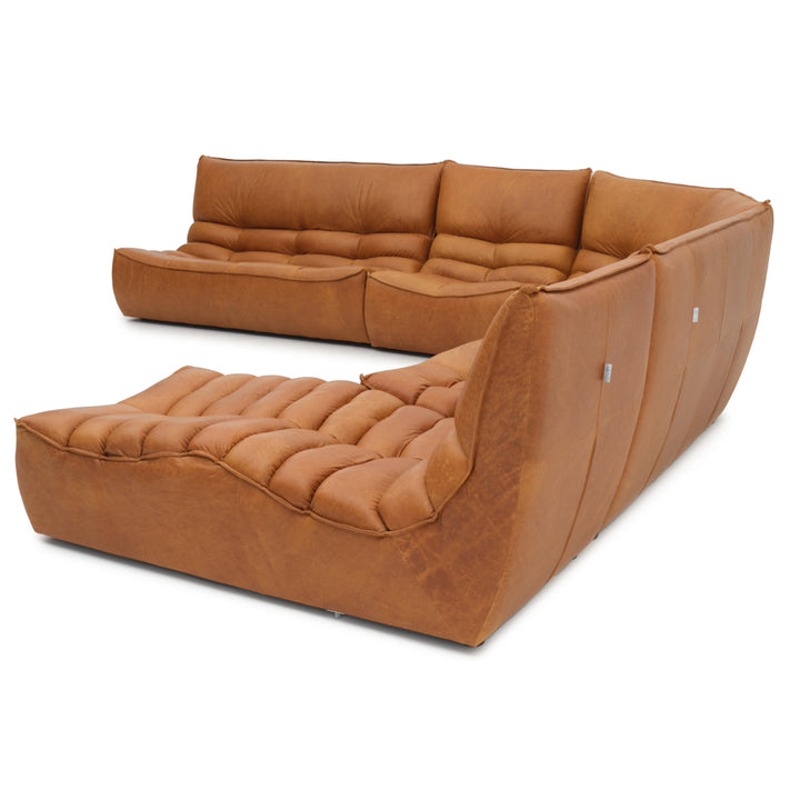 Nesto Leather Modular Set Cognac