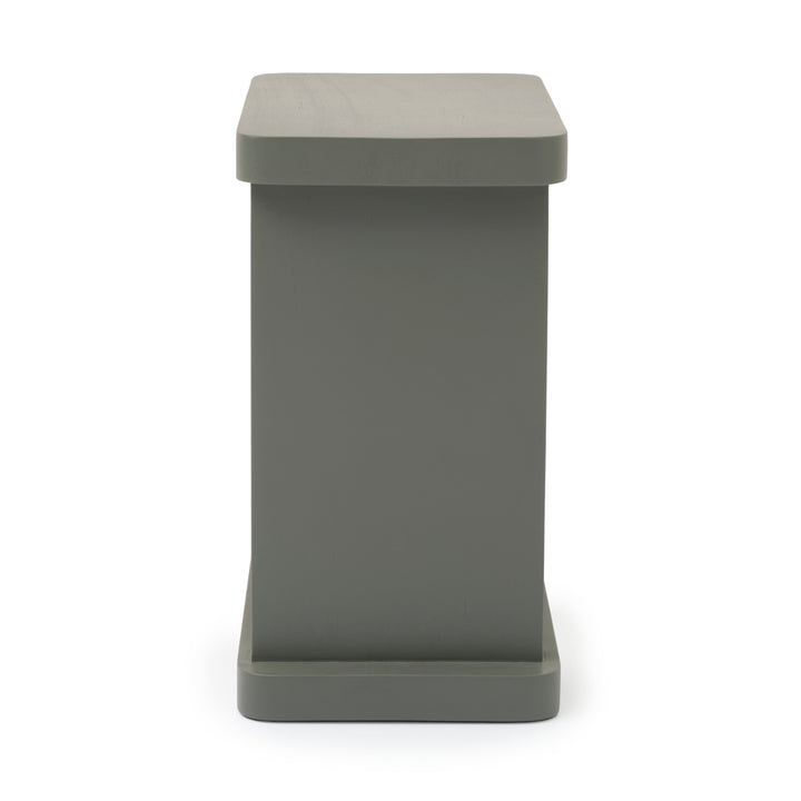 Siya Wood Accent Table Dark Green