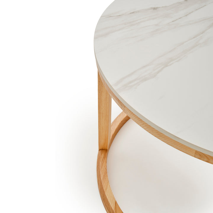 Eli Ceramic Nesting Table White