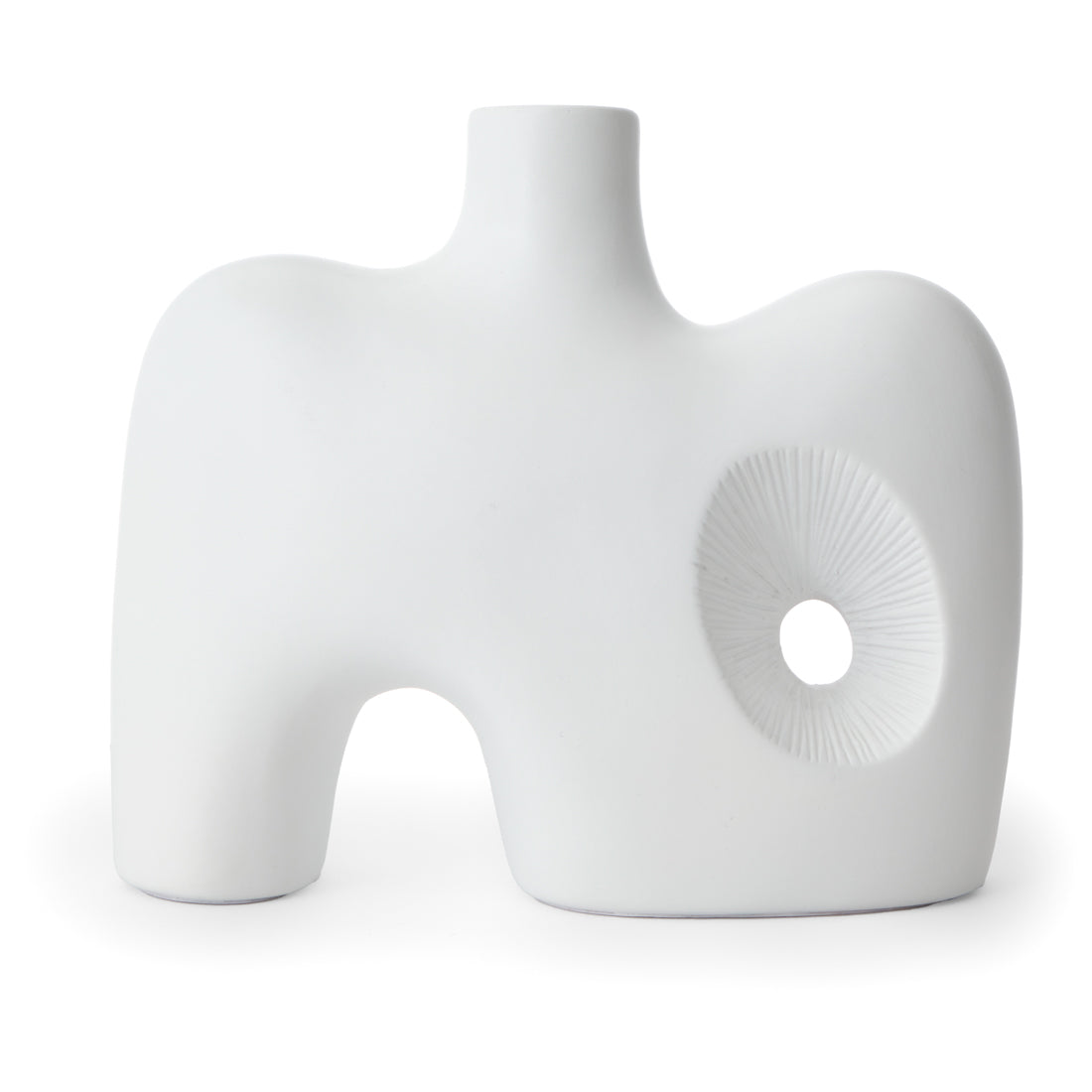 Saja Ceramic Vase Off White