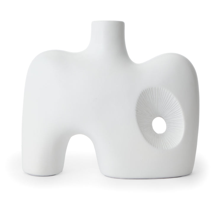 Saja Ceramic Vase Off White