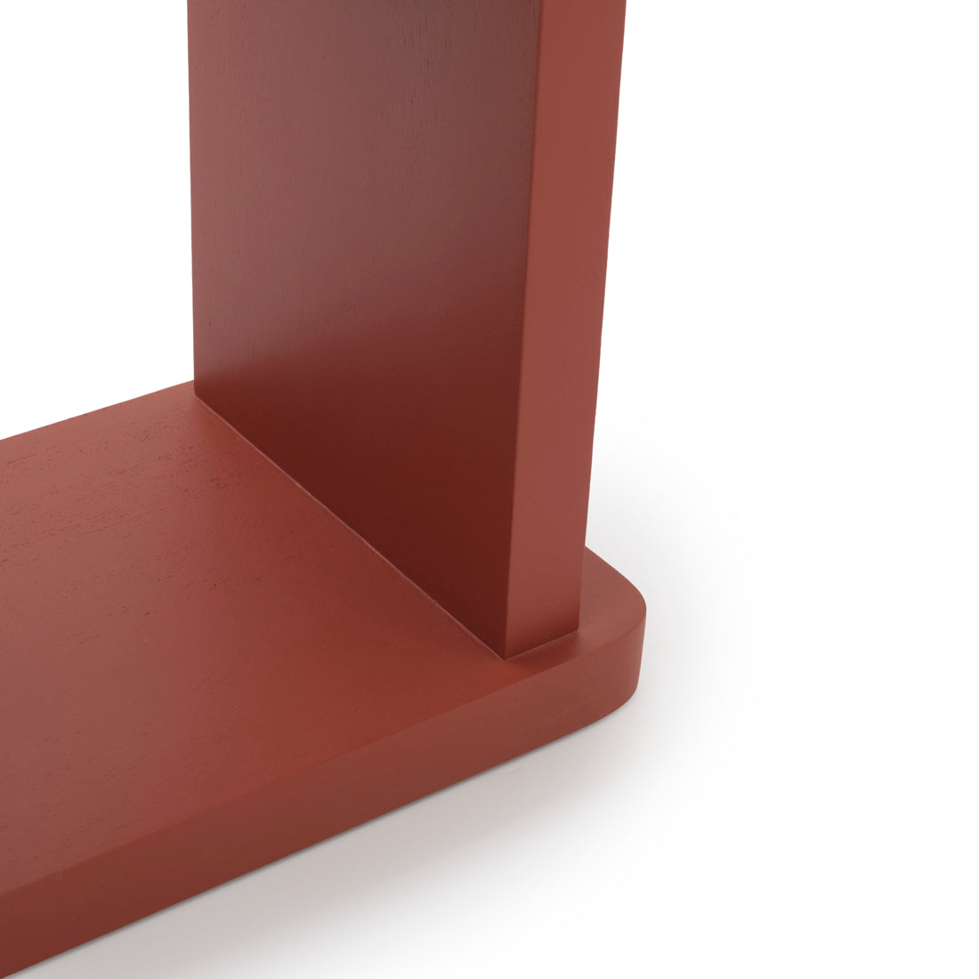 Siya Wood Accent Table Red
