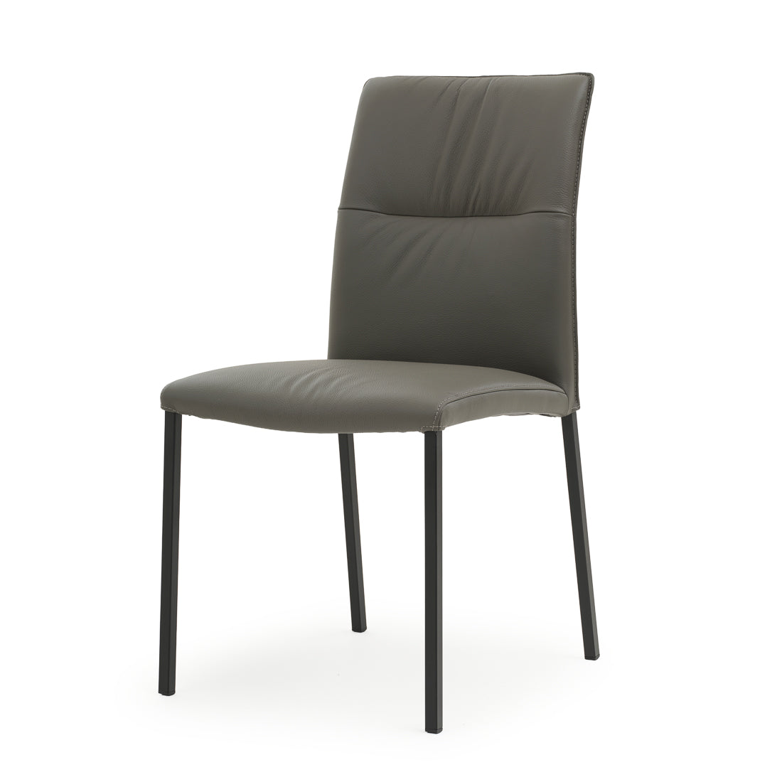 Waconia Leather Chair Dark Grey