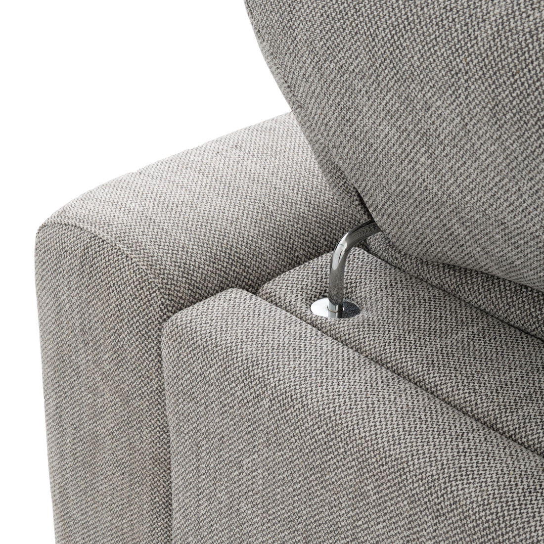 Wilnoir Fabric Reclining Sofa Light Grey