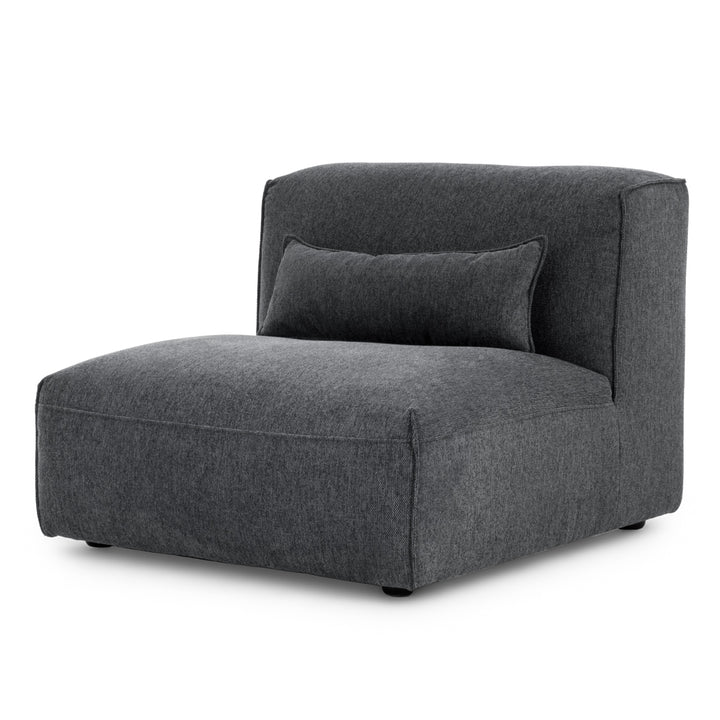 Ellemia Modular Armless Chair Dark Grey