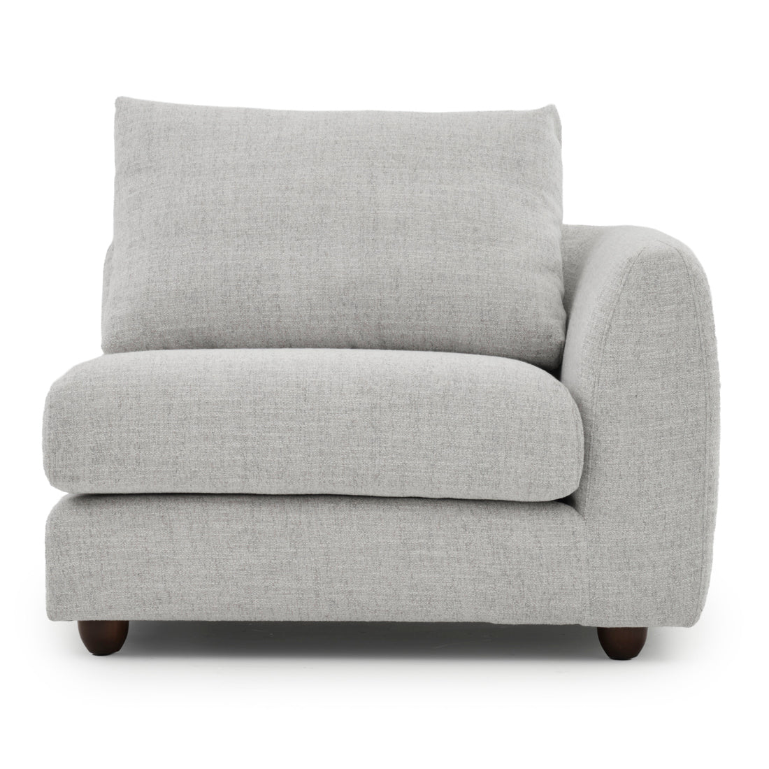 Nadal Modular Right Chair Light Grey