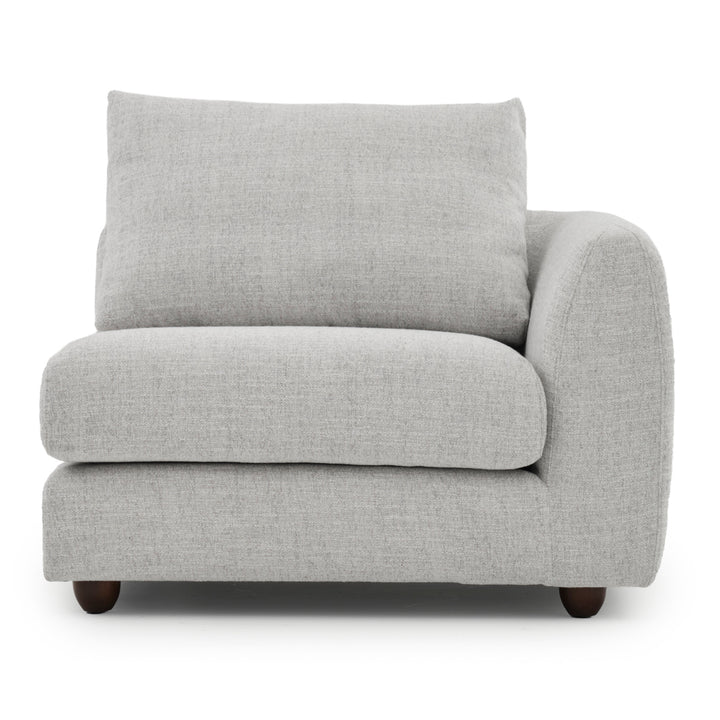 Nadal Modular Right Chair Light Grey