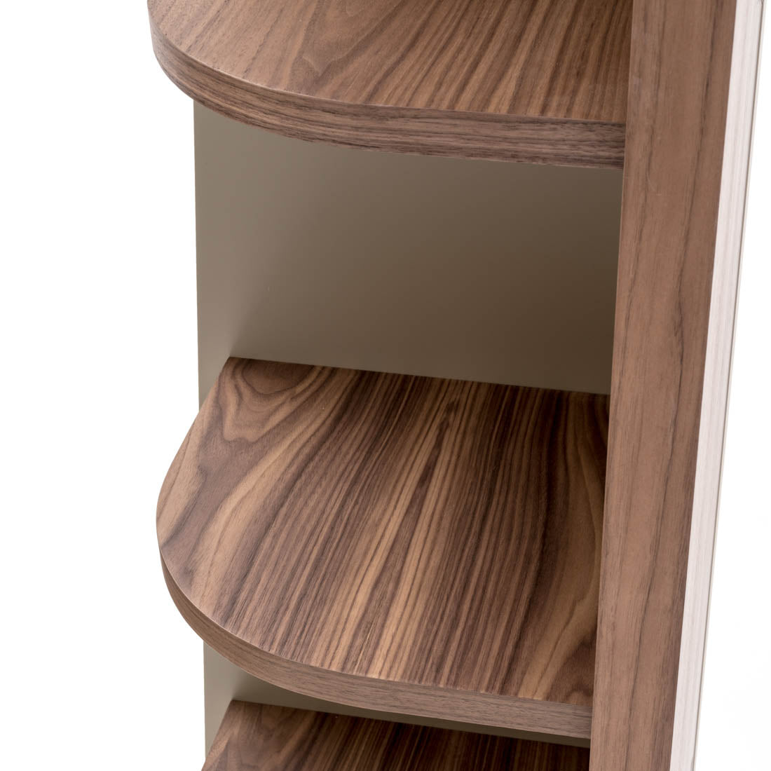 Neghan Wood Bookcase Dark Brown