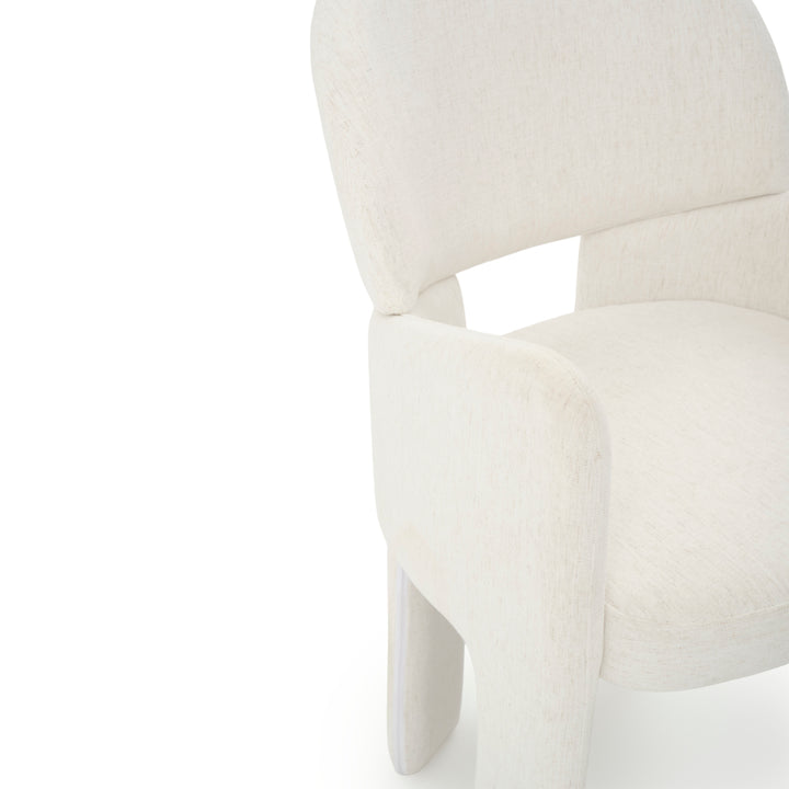 Etrina Fabric Armchair Off White