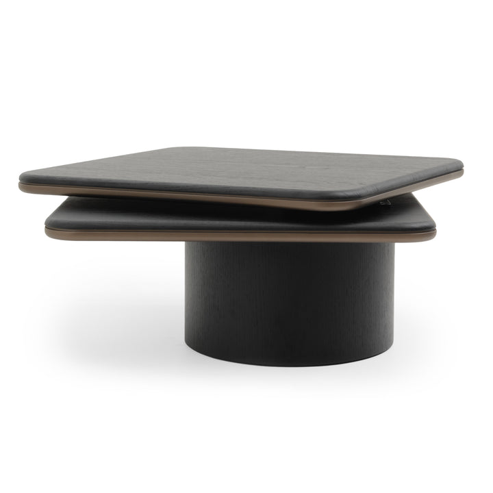 Novalee Wood Coffee Table Black