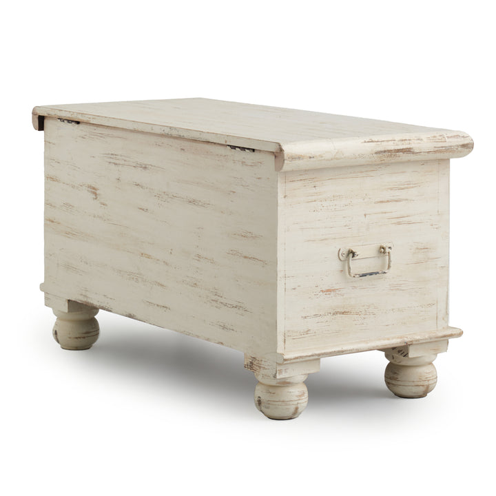 Navya Wood Accent Table Off White