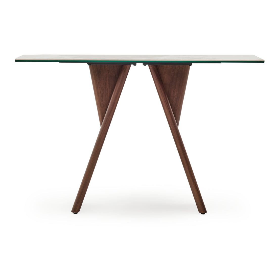Emmeline Ceramic Console Table Light Brown