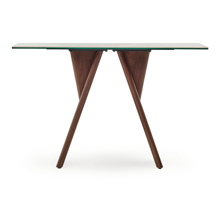 Emmeline Ceramic Console Table Light Brown