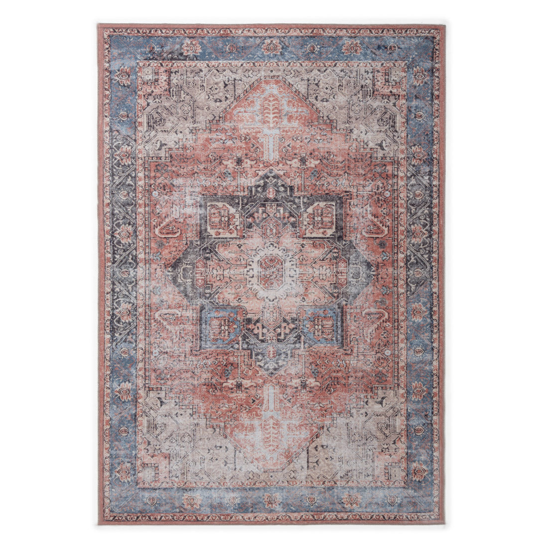 Nanpur Area Rug Dark Blue