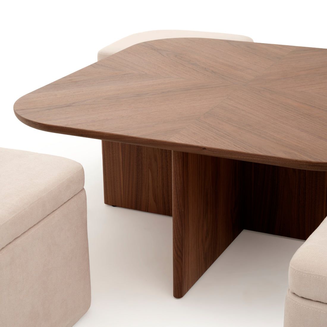 Norna Coffee Table with Storage Dark Brown