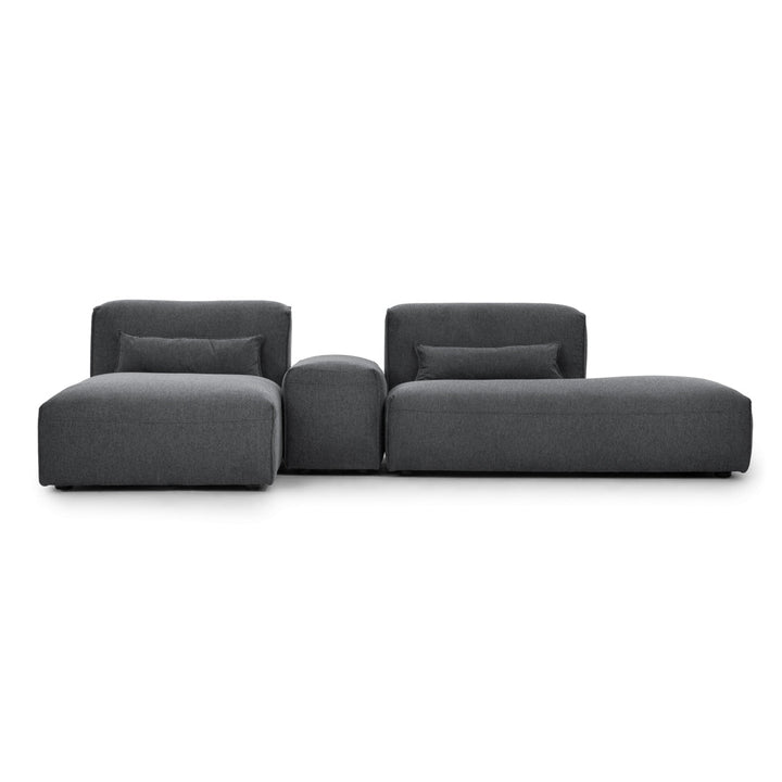 Ellemia Fabric Modular Set Dark Grey