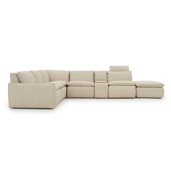 Nadyna Leather Modular Set Beige