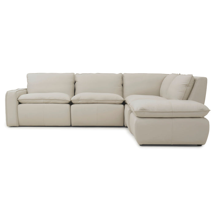 Nadyna Leather Modular Set Beige