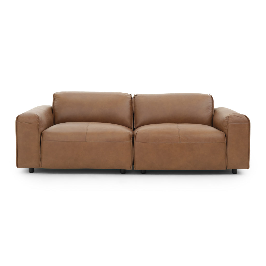 Nessa Leather Modular Set Dark Brown
