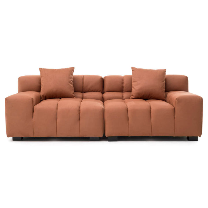 Norika Fabric Modular Sofa Orange
