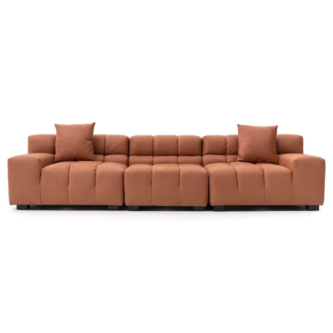 Norika Fabric Modular Sofa Orange