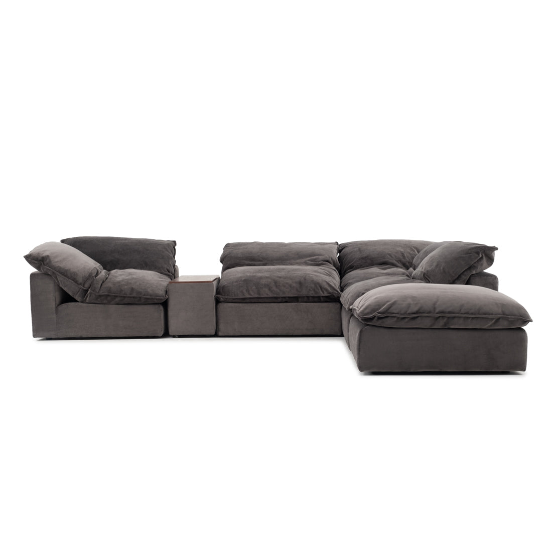 Nuage Fabric Modular Set Dark Grey